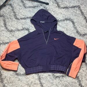 Nike Icon Clash Cropped  1/4 Zip Hoodie Women's